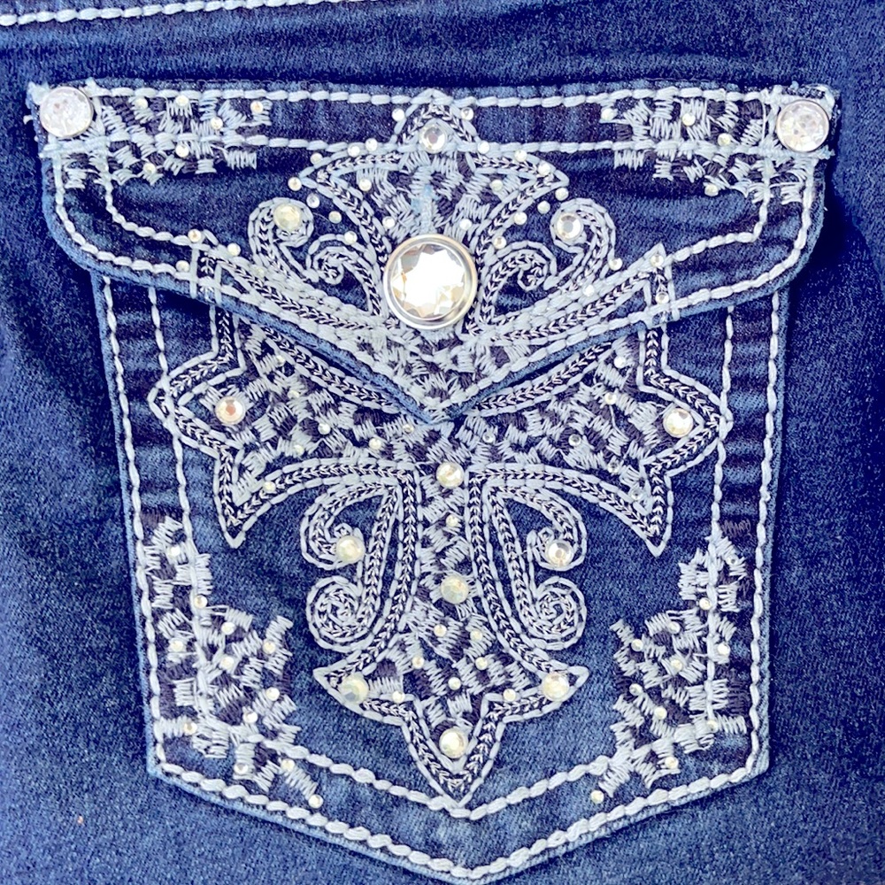 Embellished Blue Jeans